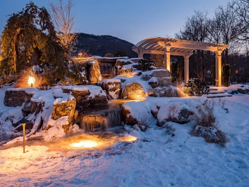 Custom landscape installation in Wauconda, IL by Proud Ponds