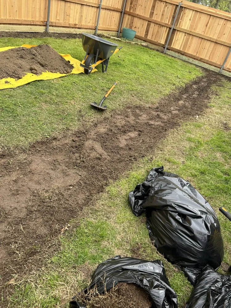 Local lawn mowing service with custom design in Princeton, TX by Provista Texas Landscaping