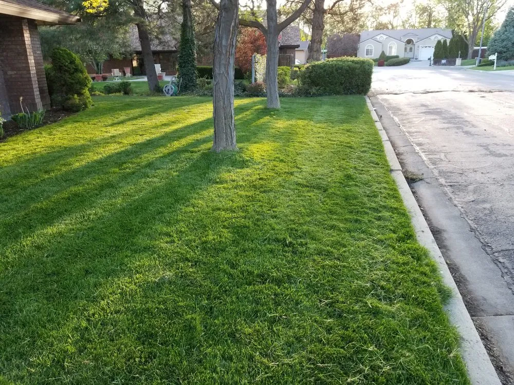 Custom garden landscaping with custom design in Provo, UT by Provo Lawn Care