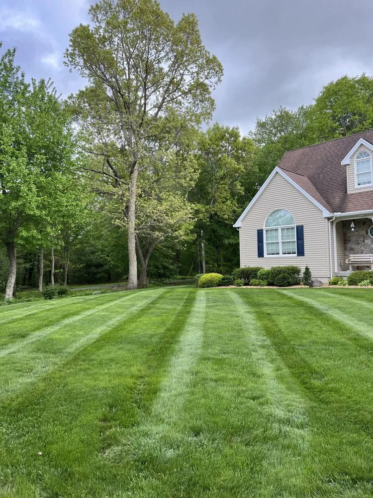 Custom landscaping services for residential properties in Monson, MA by Provost Lawn Care