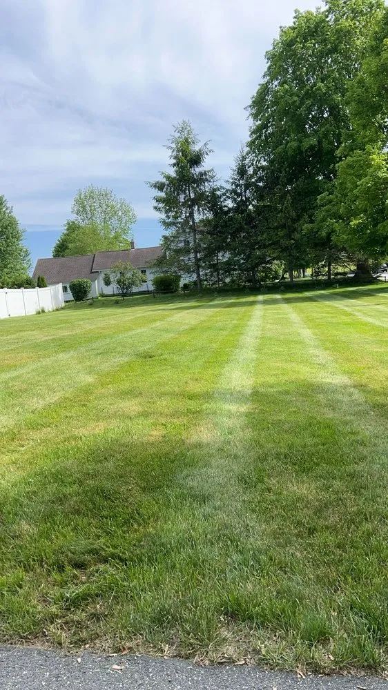 Local landscape installation with custom design in Monson, MA by Provost Lawn Care