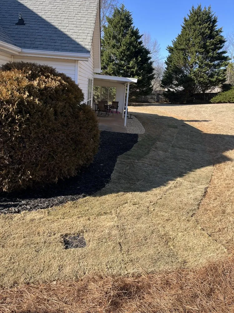 Custom outdoor landscaping in Winder, GA by Prsstige Land And Build