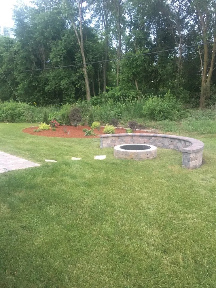Custom landscape installation in Hammond, IN by PRZ Landscaping