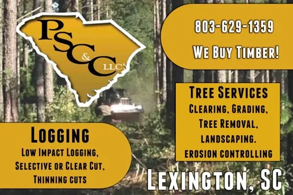 PSC&C Logging Clearing & Tree Service Logo