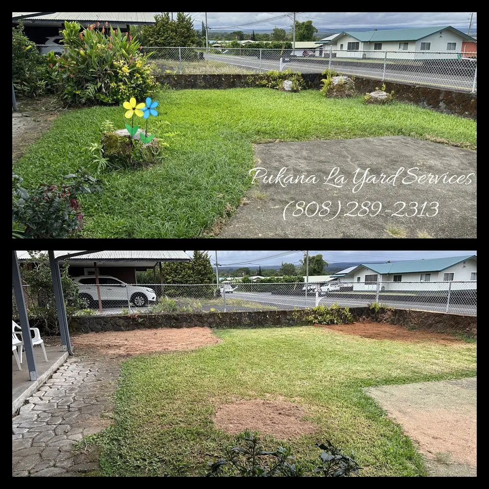 Professional landscape installation in Kurtistown, HI by Pukana La Yard Services