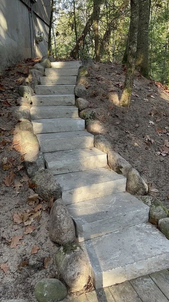 Professional landscape installation in Alanson, MI by Pullova Landscaping