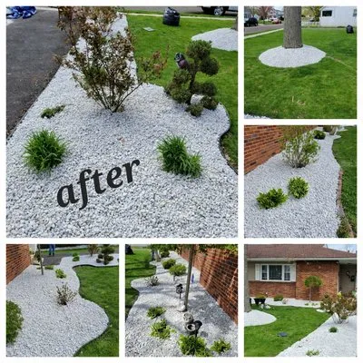 Puppy Cutting Grass Landscaping