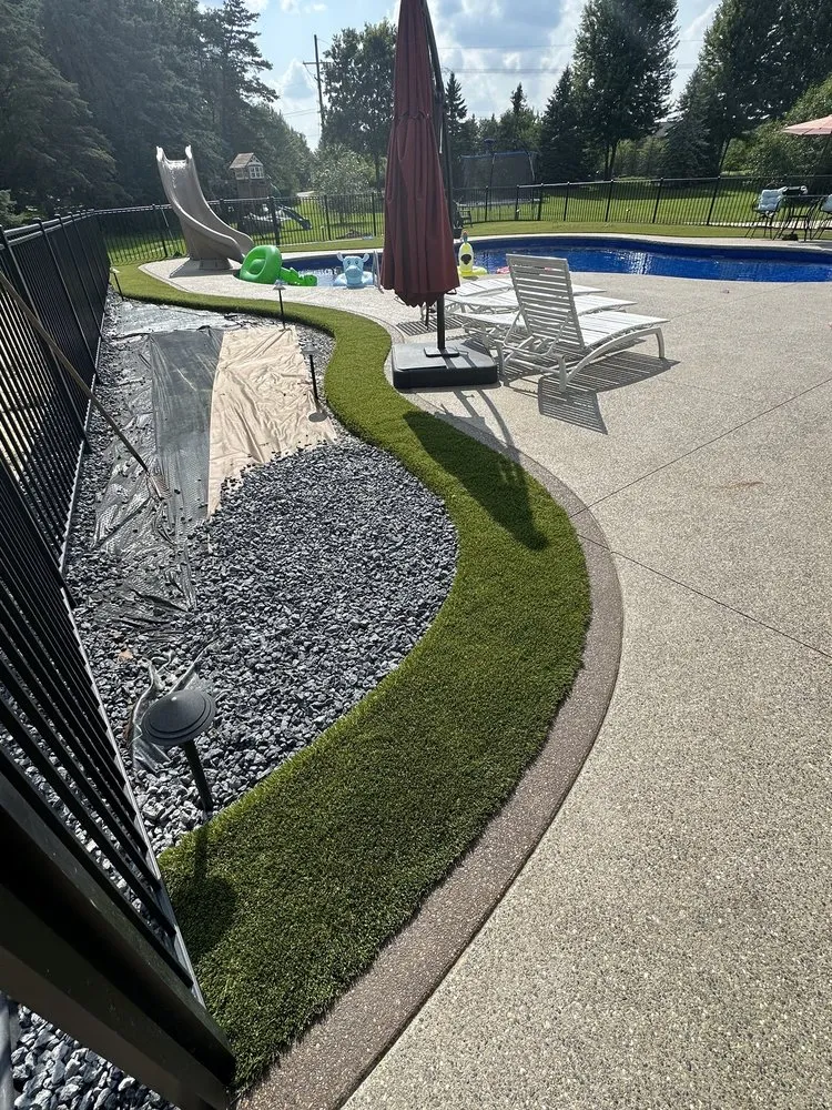 Custom landscaping services for year-round maintenance in Lowell, MI by Purchase Green Artificial Grass - West Michigan