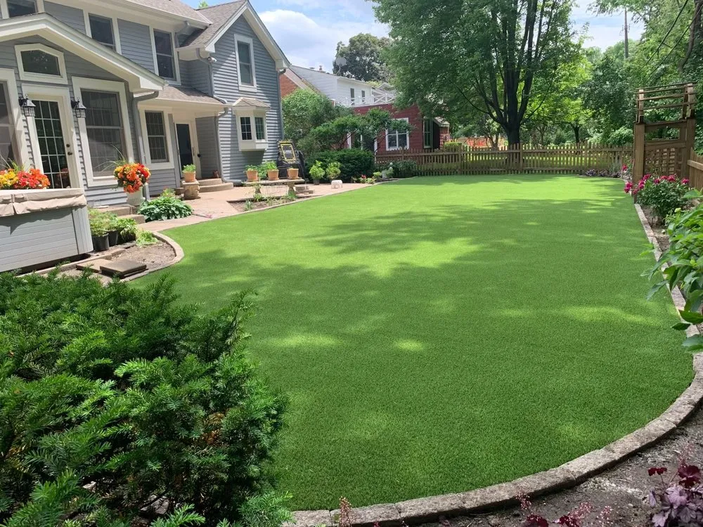 Affordable outdoor landscaping for outdoor upgrades across Chanhassen, MN - Purchase Green Artificial Grass