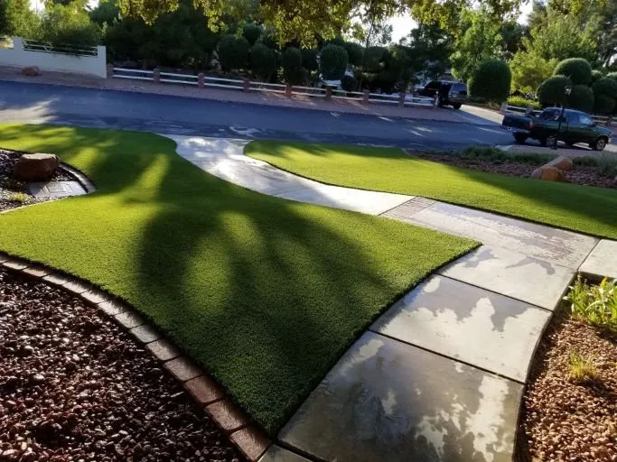 Local landscape installation for year-round maintenance in Las Vegas, NV by Purchase Green Artificial Grass