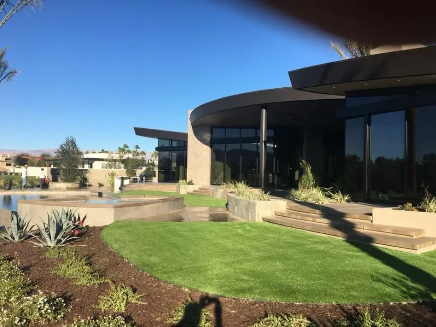 Custom outdoor landscaping for outdoor upgrades in Palm Desert, CA by Purchase Green Artificial Grass