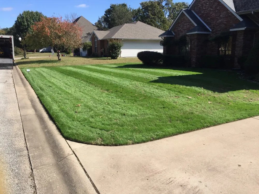 Professional landscape installation for homes in Webb City, MO by Pure Lawn Management