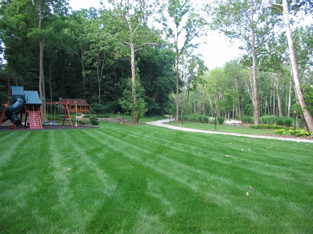 Professional outdoor landscaping with custom design in Dayton, OH by Purelawn Organic Lawncare