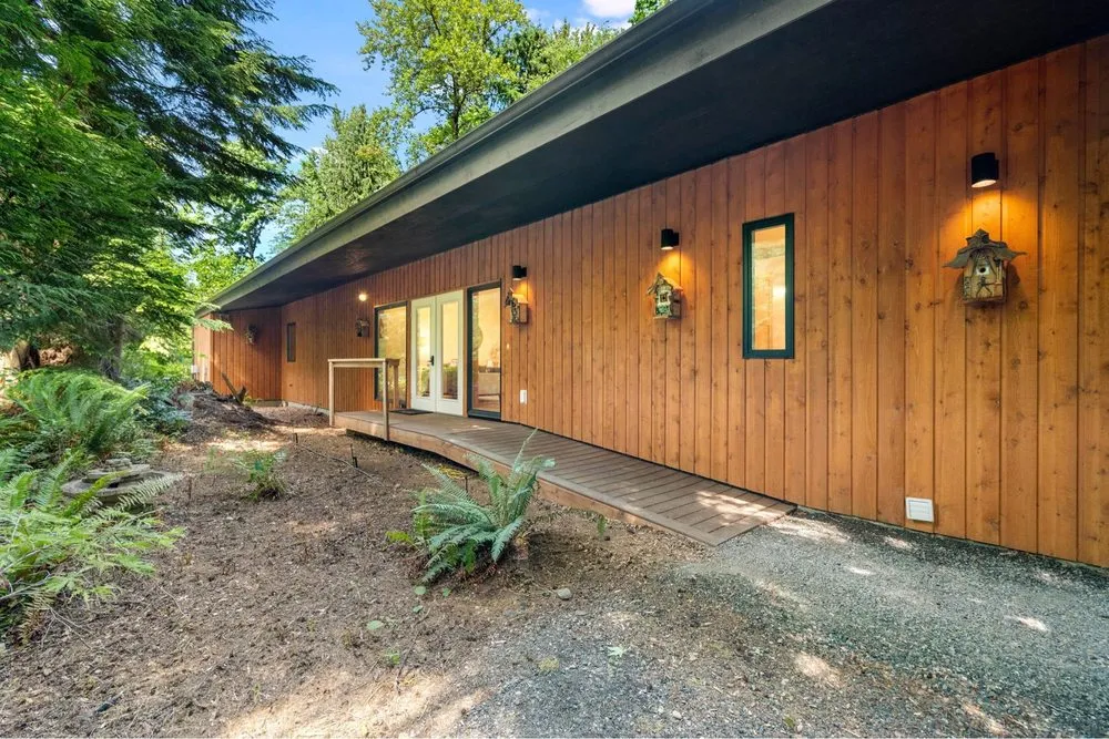 Custom garden landscaping with custom design in Blaine, WA by Purity Lawns