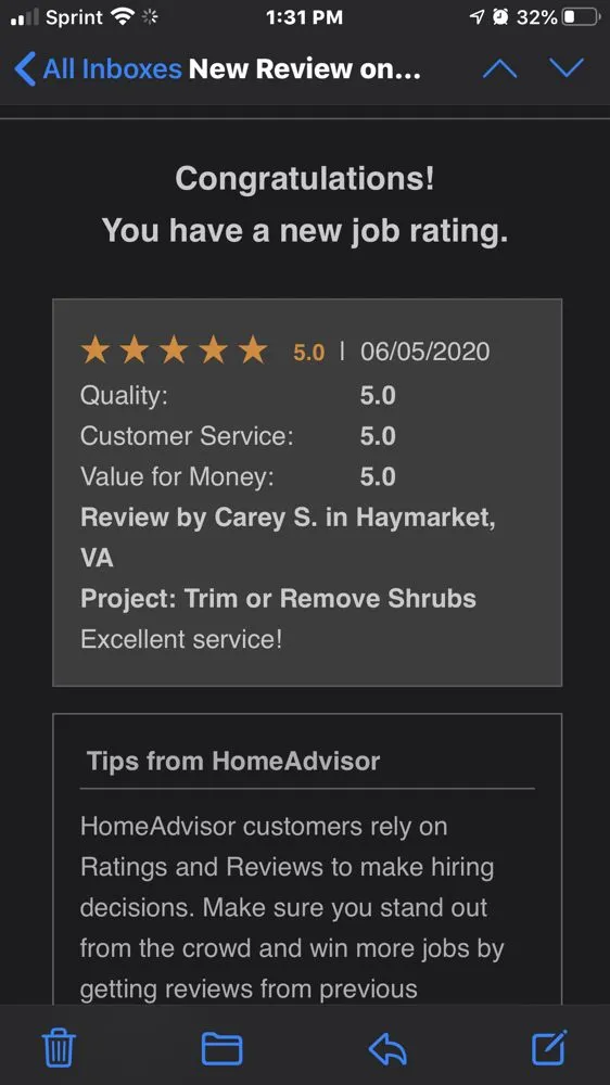 Custom landscape installation in Amissville, VA by Putnam's Home And Garden Services