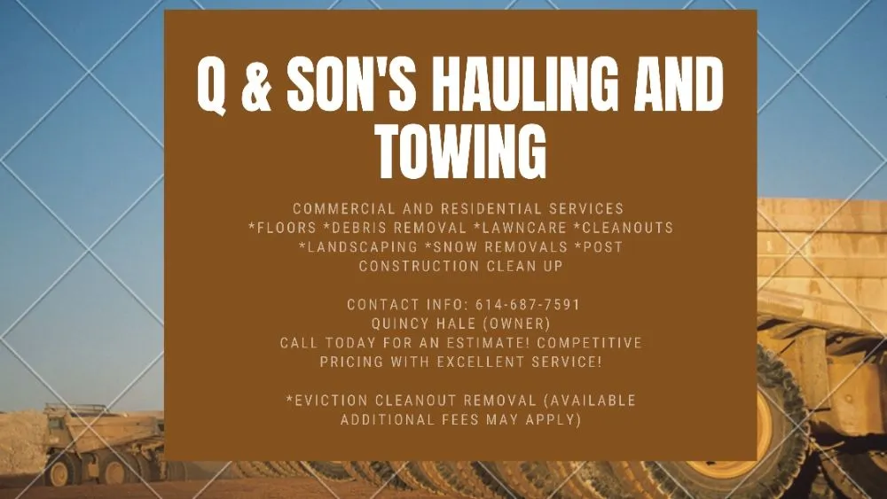 Reliable landscape installation in Columbus, OH - Q & Son's Hauling & Towing