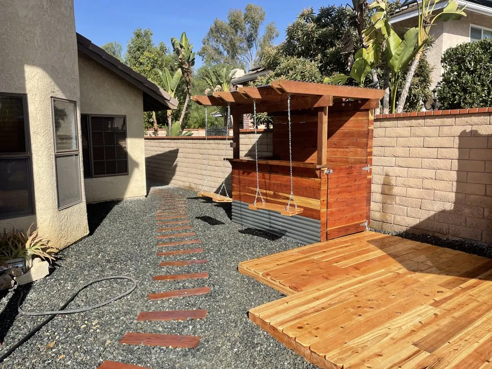 Custom landscape installation in Anaheim, CA by Q1services