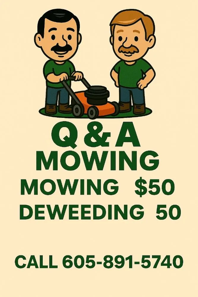 Professional lawn care service in Custer, SD by QaA Mowing