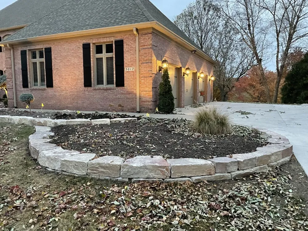 Custom landscape installation for outdoor upgrades in Bettendorf, IA by QC Lawnworks