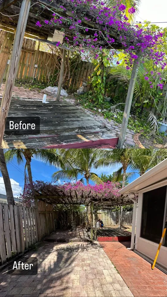 Affordable garden landscaping with custom design in Davie, FL by QNR landscaping & property maintenance