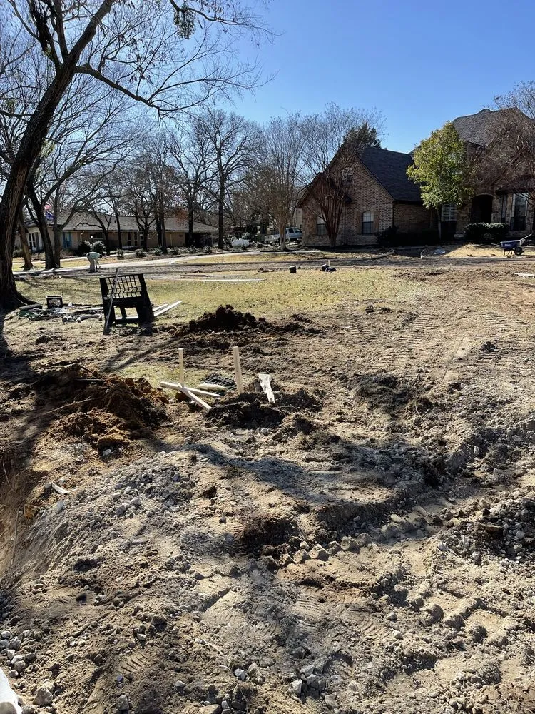 Local landscaping services for residential properties in Flower Mound, TX by Qro Concrete