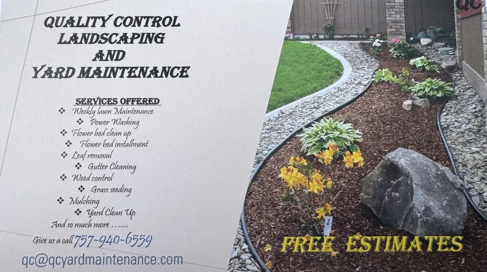 Custom landscaping services near you in Smithfield, VA by Quality Control Landscaping And Yard Maintenance