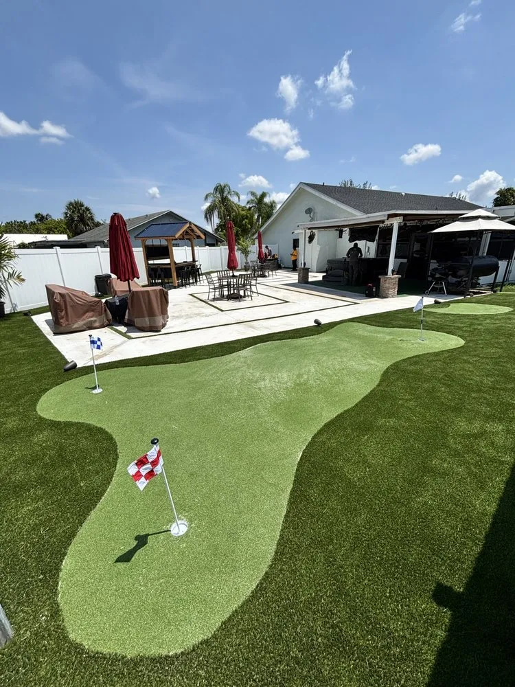 Local landscape installation for homes in Fort Lauderdale, FL by Quality Greens Turf & Pavers