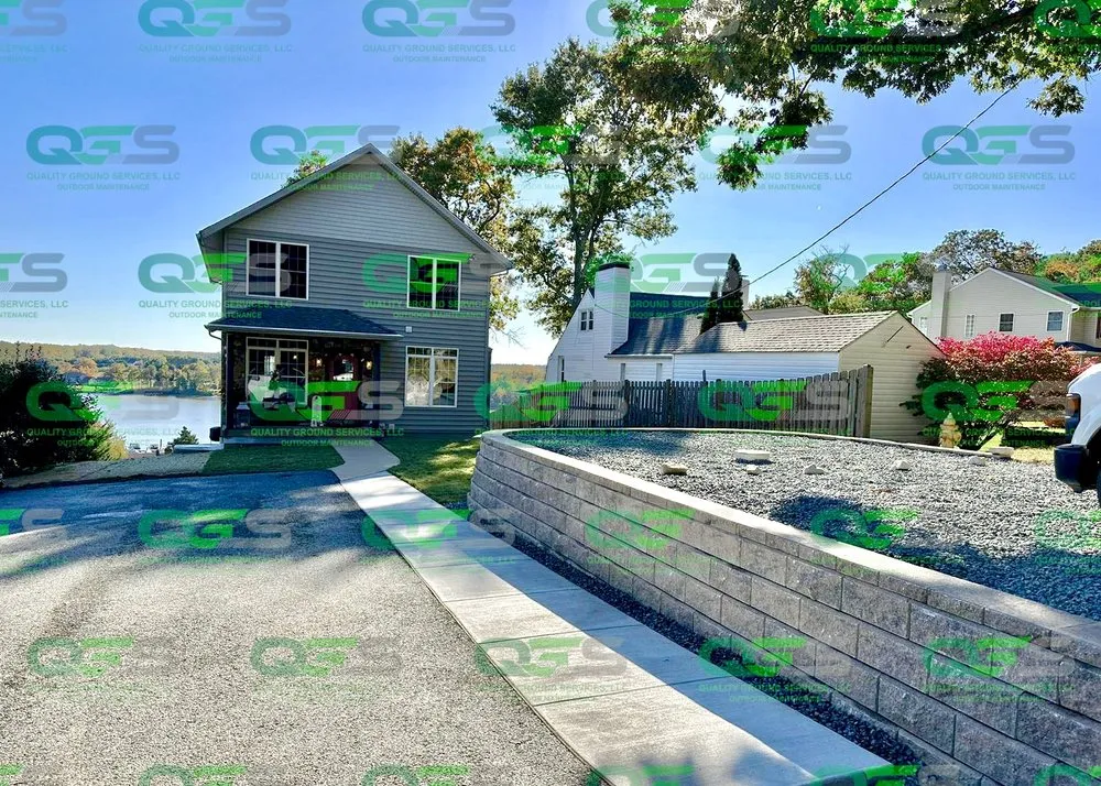 Professional landscape installation for homes in Aberdeen, MD by Quality Ground Services