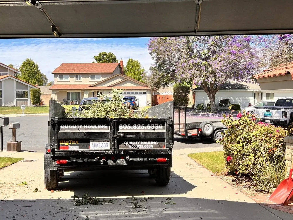 Custom yard cleanup service with custom design across Los Osos, CA - Quality Hauling