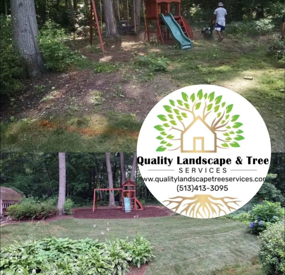 Professional outdoor landscaping for residential properties in Cincinnati, OH by Quality Landscape & Tree Services