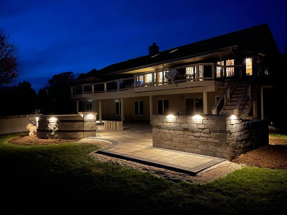 Custom outdoor landscaping in Grafton, WI by Quality Landscape and Lawn Care