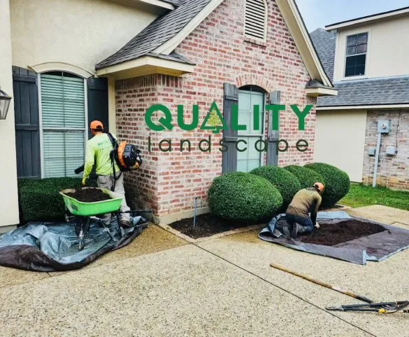 Reliable landscape installation in Bossier City, LA by Quality Landscape