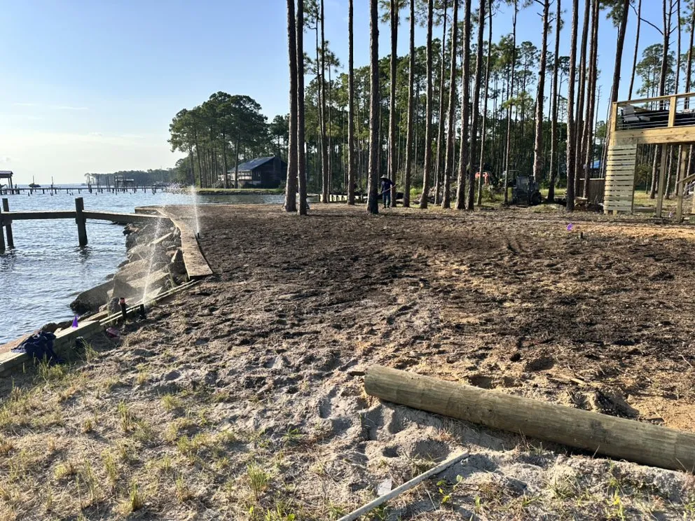 Local landscape installation in Freeport, FL by Quality Landscaping