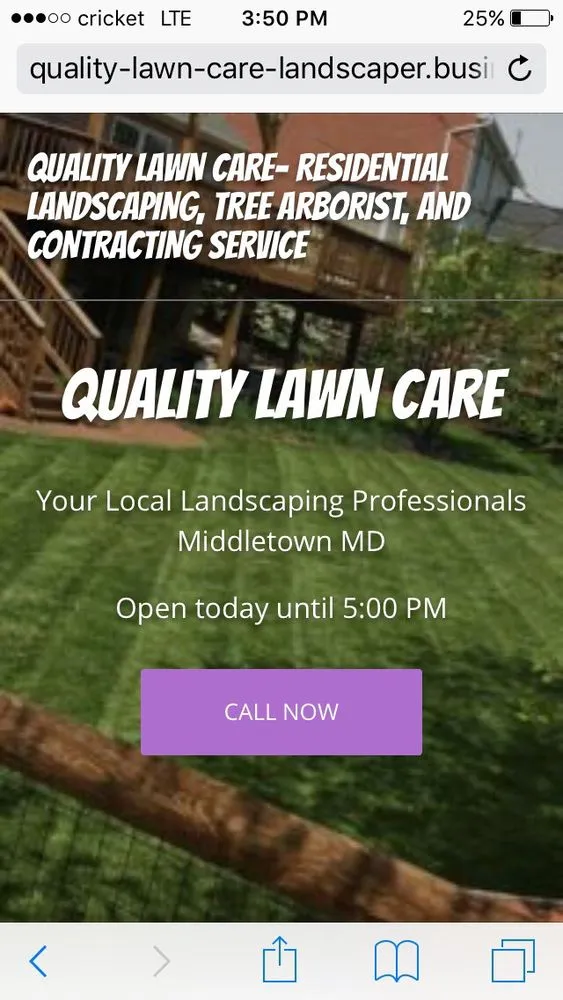 Trusted lawn mowing service near you in Braddock Heights, MD by Quality Lawn Care