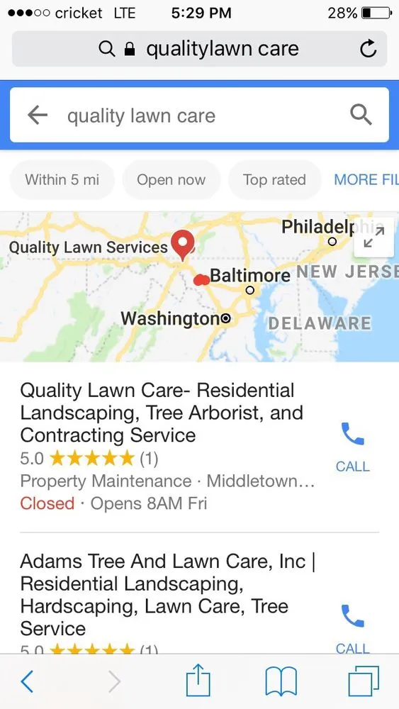 Expert lawn mowing service in Braddock Heights, MD by Quality Lawn Care