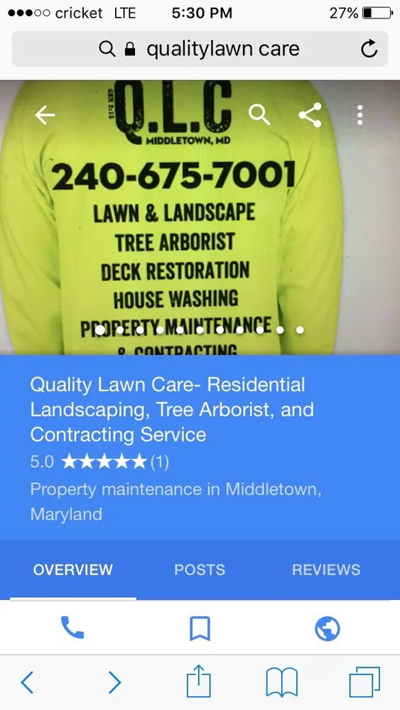 Reliable lawn mowing service in Braddock Heights, MD by Quality Lawn Care