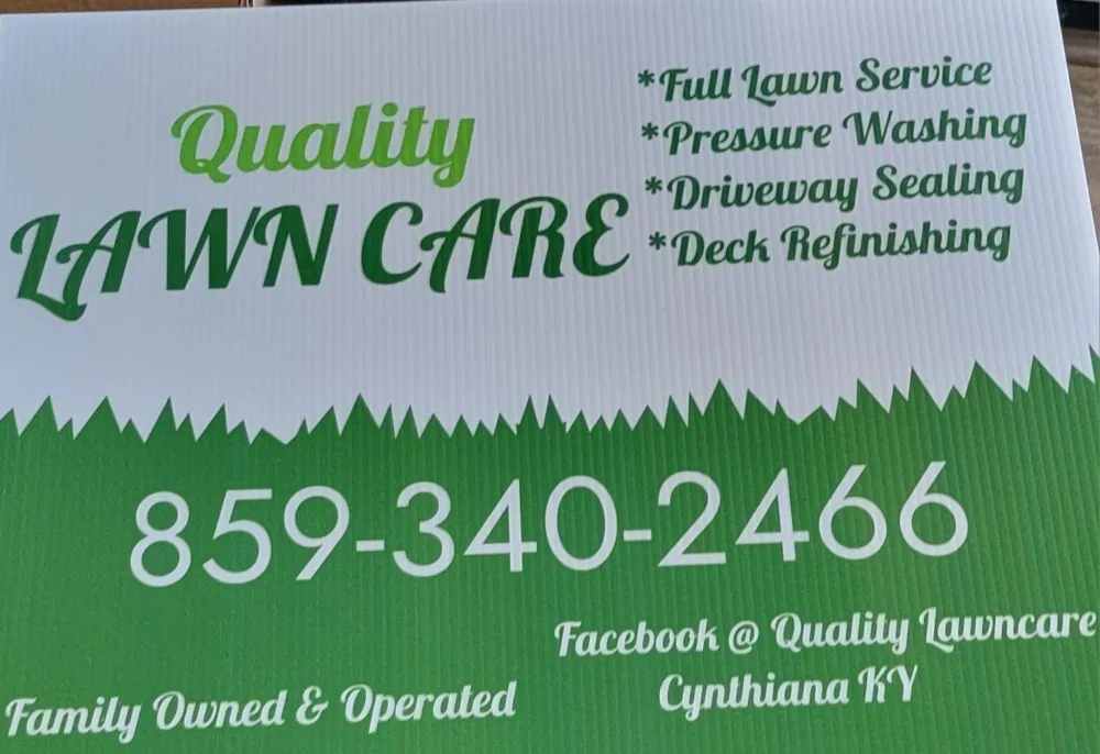 Custom landscape installation near you in Cynthiana, KY by Quality lawn care