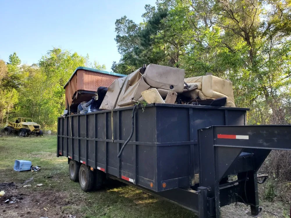 Custom landscape design with custom design in Brooksville, FL by Quality Property Restoration, Tree and Dumpster Services
