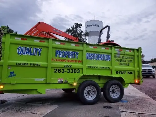 Affordable yard cleanup service for residential properties across Brooksville, FL - Quality Property Restoration, Tree and Dumpster Services