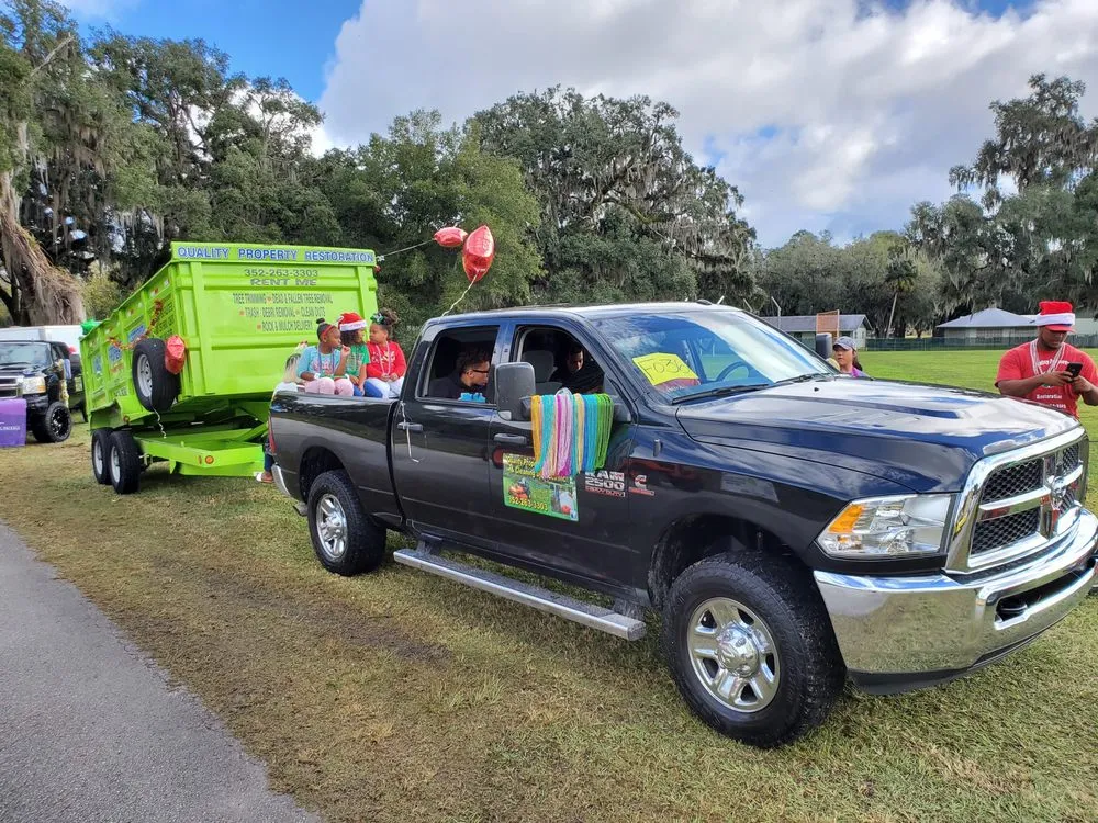 Affordable landscape installation in Brooksville, FL by Quality Property Restoration, Tree and Dumpster Services