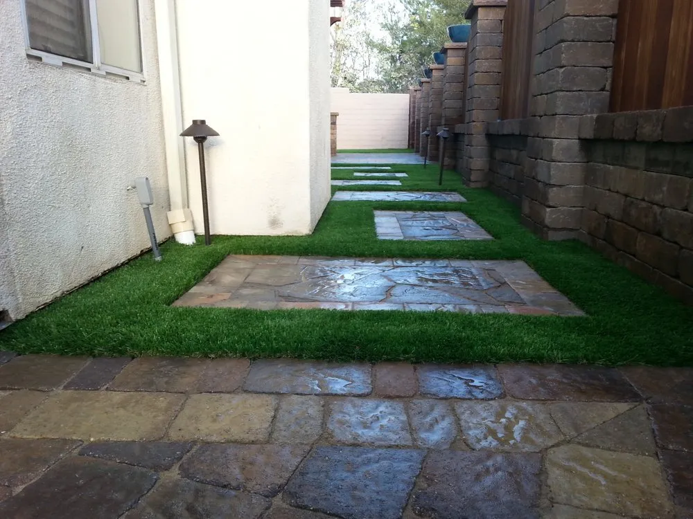 Top-rated garden landscaping with custom design in Rancho Cucamonga, CA by Quality Turf Construction