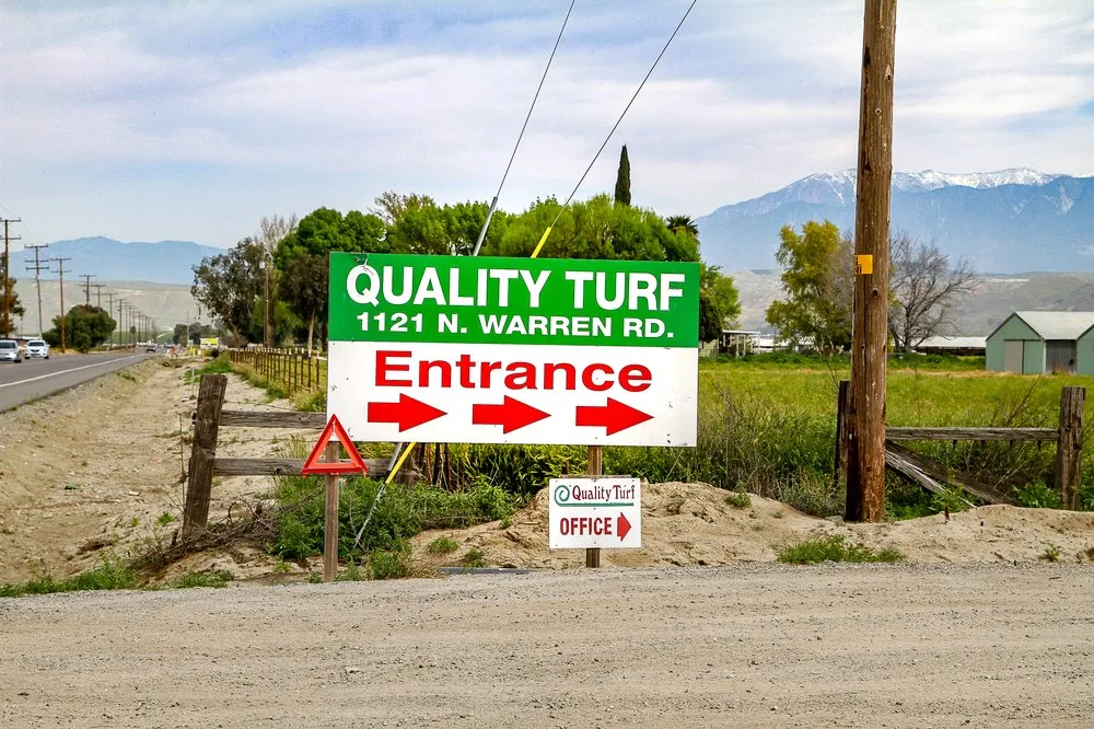Affordable yard cleanup service for homes in San Jacinto, CA by Quality Turf Sod Farm