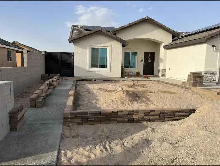 Affordable landscape installation with custom design in Charlotte, NC by Queen City Project Group