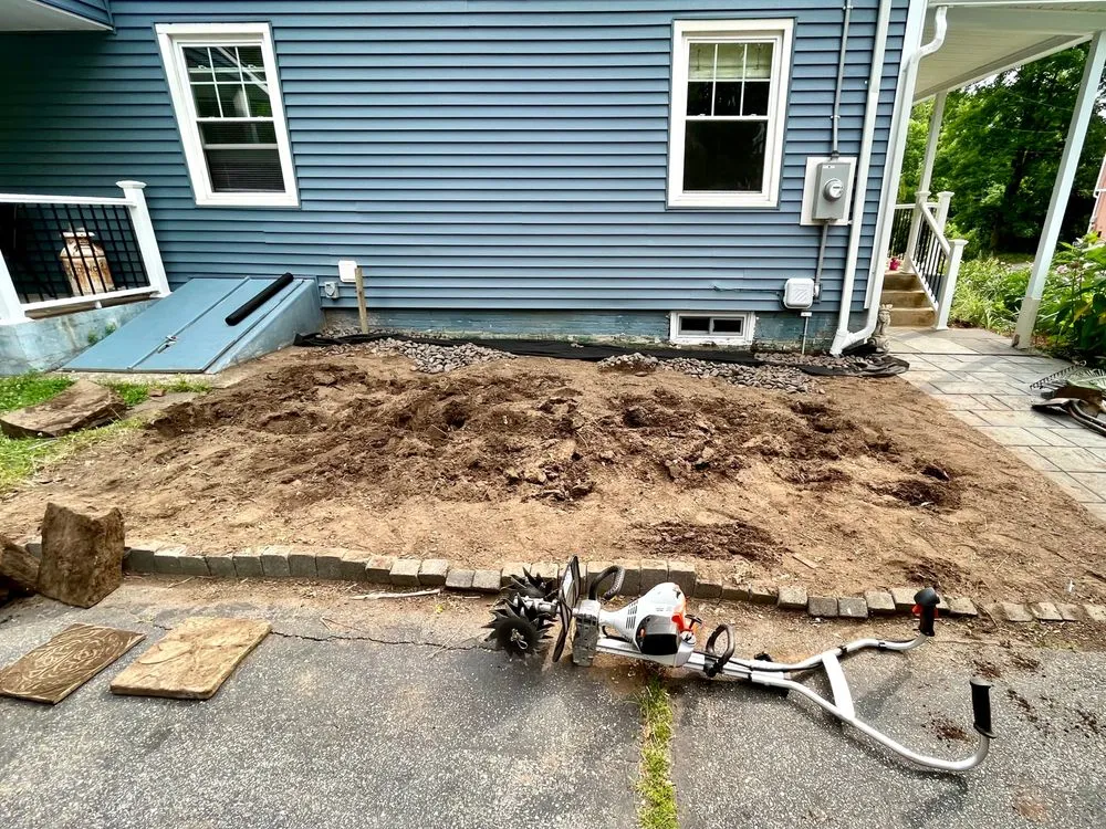 Custom residential landscaping in Griswold, CT by Queen's Garden Landscaping