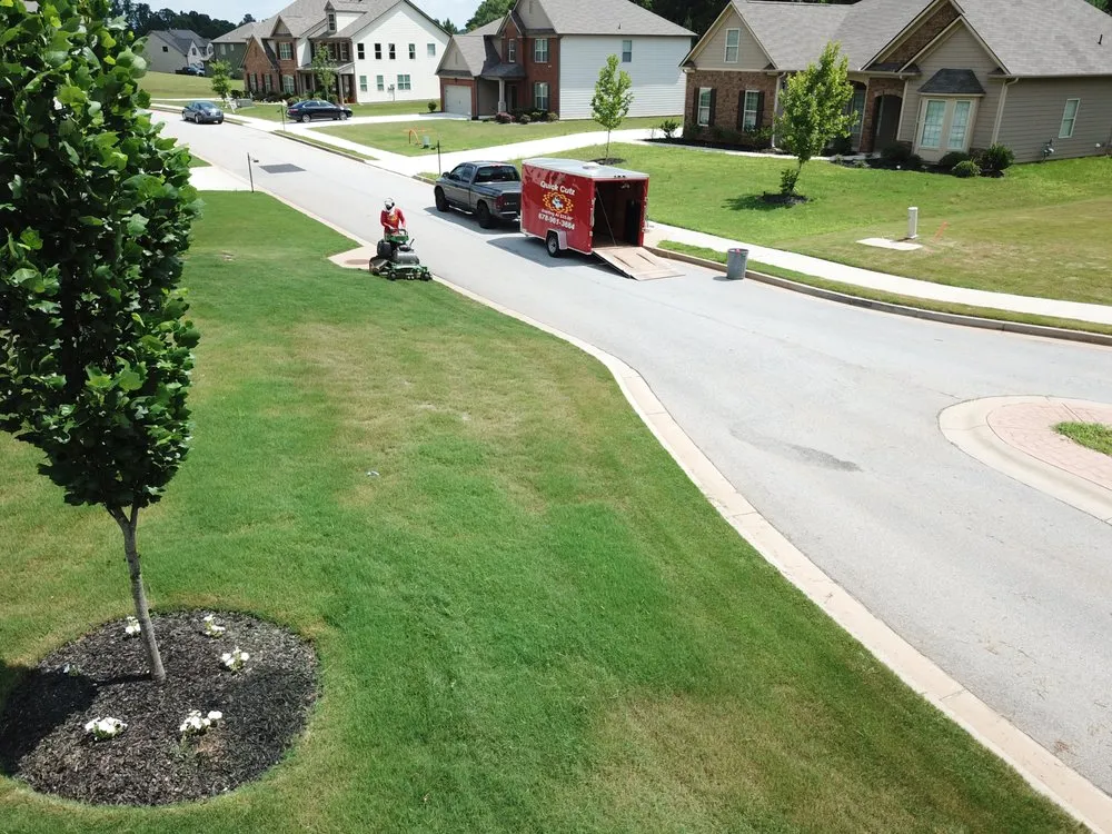 Custom landscape design in Conyers, GA by Quick Cutz Lawn services