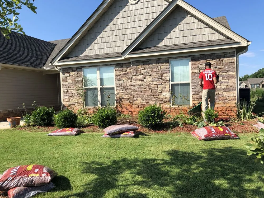 Local landscape installation in Conyers, GA by Quick Cutz Lawn services