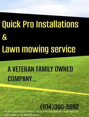 Quick Pro Installations & Lawn Mowing Service Logo