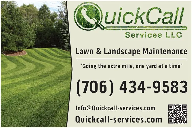 Top-rated yard cleanup service for beautiful yards in Evans, GA by QuickCall Services