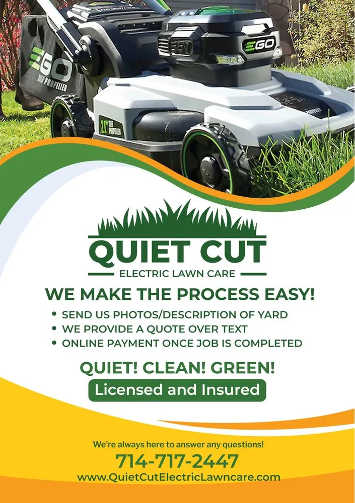 Custom garden landscaping experts serving Huntington Beach, CA - Quiet Cut Electric Lawn Care