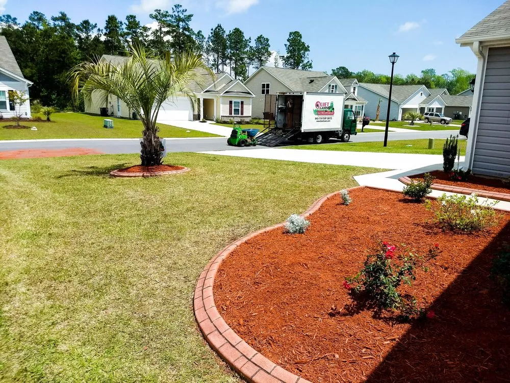 Top-rated garden landscaping for homes in Longs, SC by Quiet Lawn